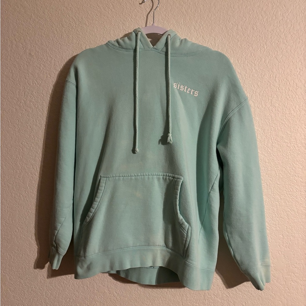Green Oversized Long Sleeve Hoodie